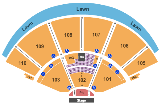 Cynthia Woods Mitchell Pavilion Outlaw Festival Seating Chart
